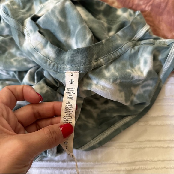 Lululemon All Yours Tank Pink Green tie-dye muscle Tank Tops Sold together set - Picture 2 of 4